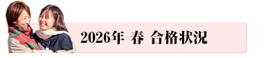 2026年 合格状況